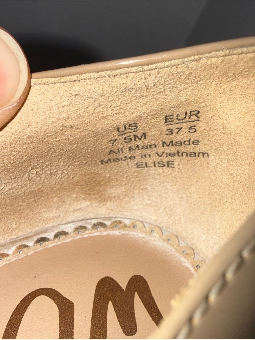Sam Edelman Women's Nude Patent Pumps 7.5 M - Picture 12 of 15